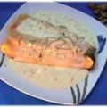 receta yucateca - Salmón con salsa de queso y[...]