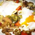 Menestra con huevos escalfados !!!