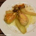 Muslos de pollo con peras