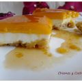 Tarta de tocino de cielo y queso para mi cumple.
