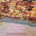 Pizza de hamburguesa con beicon