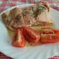 Salmón rápido al microondas