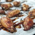 Alitas con soja al horno