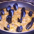 Arroz con sepia y mejillones