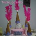 Tarta Castillo y galletas para Mencía