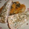 SALMON AL LIMON  CON SALTEADO DE VERDURAS