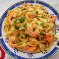 Cintas con Gambas al Pil-Pil