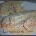 Dorada en salsa de gambas