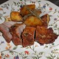 Costilla de Cerdo Adobada con Patatas al Horno