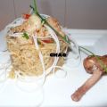 Fideos de arroz con gambas. (Para mi amiga Rosa)
