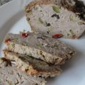 Pastel de carne con encurtidos,  al microondas