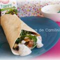 Relleno para fajitas con salsa de yogur