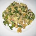 Revuelto de queso con verduras