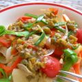 Ensalada templada de patatas y verduras