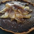 Tarta de chocolate y pera