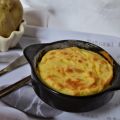 Souffle de patata con queso curado y cúrcuma