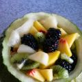 Melón relleno de frutas