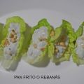 COGOLLOS DE LECHUGA AL ROQUEFORT CON NUECES