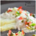 Esparragos con vinagreta y mahonesa de surimi