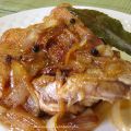 Pollo con cebolla caramelizada