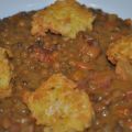 LENTEJAS CON BUÑUELOS DE ARROZ