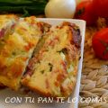 CAKE DE BACON Y CEBOLLETAS