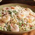 Camarones a la carbonara