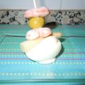 PINCHO DE HUEVO,ESPARRAGO,ACEITUNA,GAMBA Y[...]