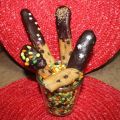 Palitos de pan con chocolate ,Breadsticks with[...]
