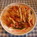 MACARRONES CON CARNE PICADA Y PIMIENTOS