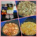 Gratinado de champiñones con bacon y verduritas