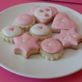 Galletas de mantequilla con fondant de nubes