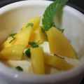 Crema de mascarpone con melocotón o nectarina y[...]