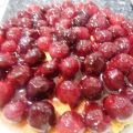 PASTEL DE QUESO Y CEREZAS
