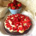 Tarta super fácil de fresa y púdin