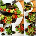 Ensalada sencilla con tomates pera cherry y[...]