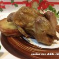 CODORNICES CON MANZANA AL CHOCOLATE