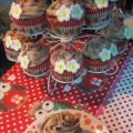 Cupcakes de nata y Banania