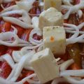 Pimientos asados con feta