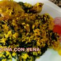 Arroz con pollo y espinacas en Ollas Gm