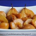 Receta de Peras al caramelo