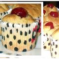 CUP CAKES DE YOGUR DE MANZANA Y DULCE RELLENO