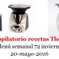 Menú semanal 72  con thermomix