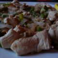 Pollo marinado salteado con verduras, en fases[...]