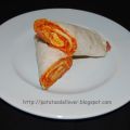 TORTITAS DE TRIGO RELLENAS DE JAMÓN Y QUESO