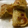 CANELONES DE BACALAO CON SALSA VERDE
