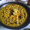 Paella de pescado y marisco 