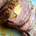 Carne rellena en salsa