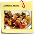 Brochetas de pollo