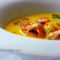 Sopa de bouzrougs al azafrán de Taliouine